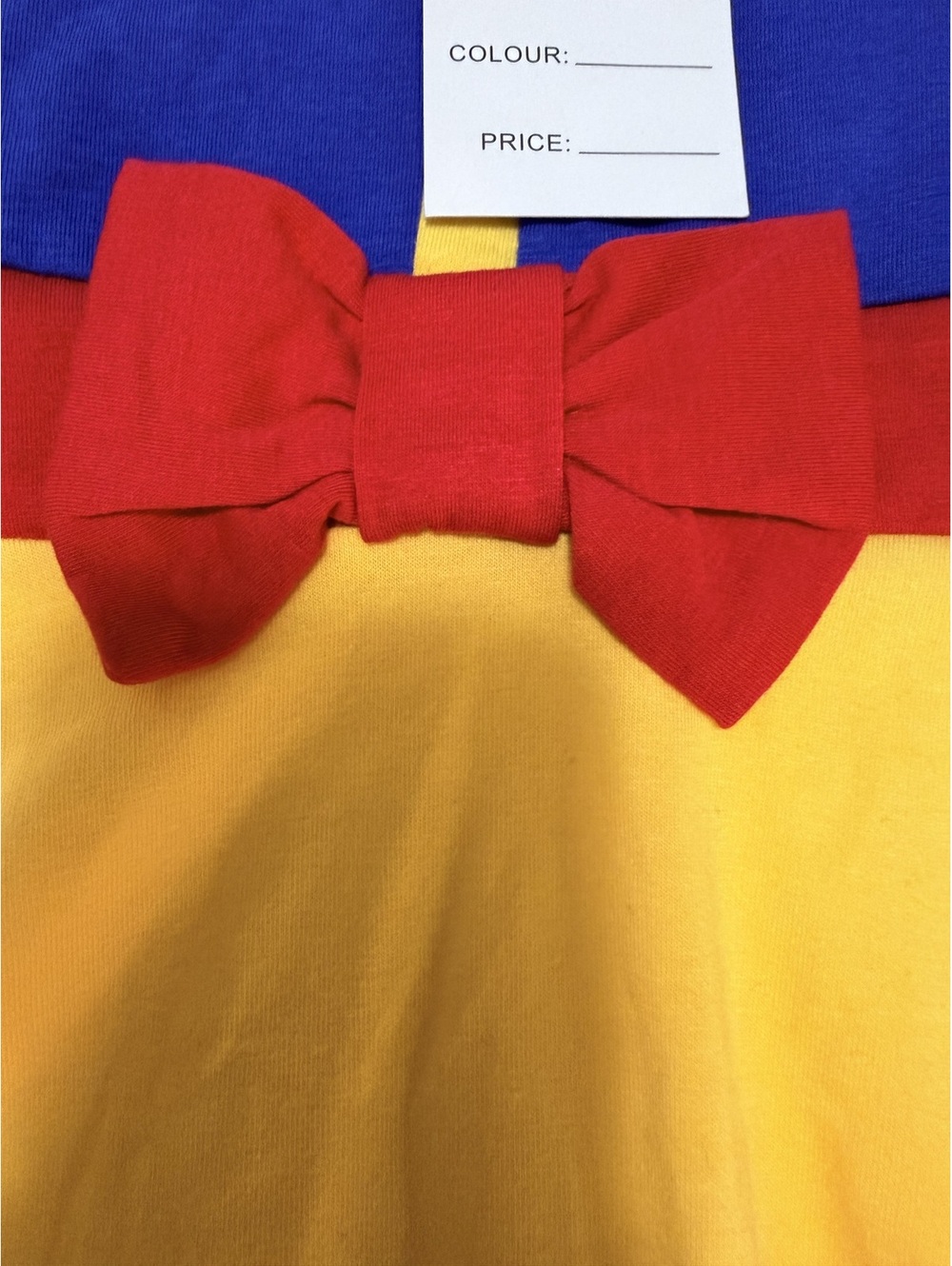 Girls Colorblock Dress with Bow Accent - Size 120 - Picture 3 of 6